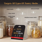 BugAura Standard Coverage Pantry Moth Traps
